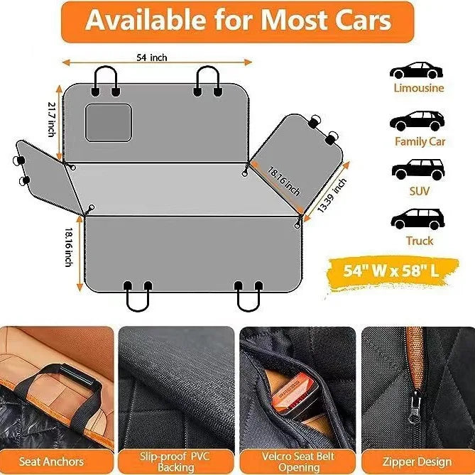 (MAXIMUM OF ONLY 1 PER CUSTOMER) Heavy-Duty Back Seat Dog Cover